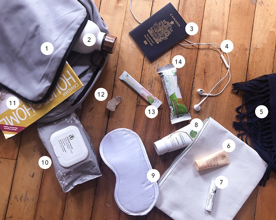 What's in my carry-on bag: Travel Tips - Yasmin Yoga + Ayurveda